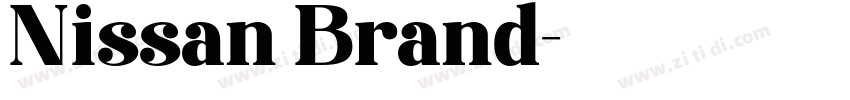 Nissan Brand字体转换